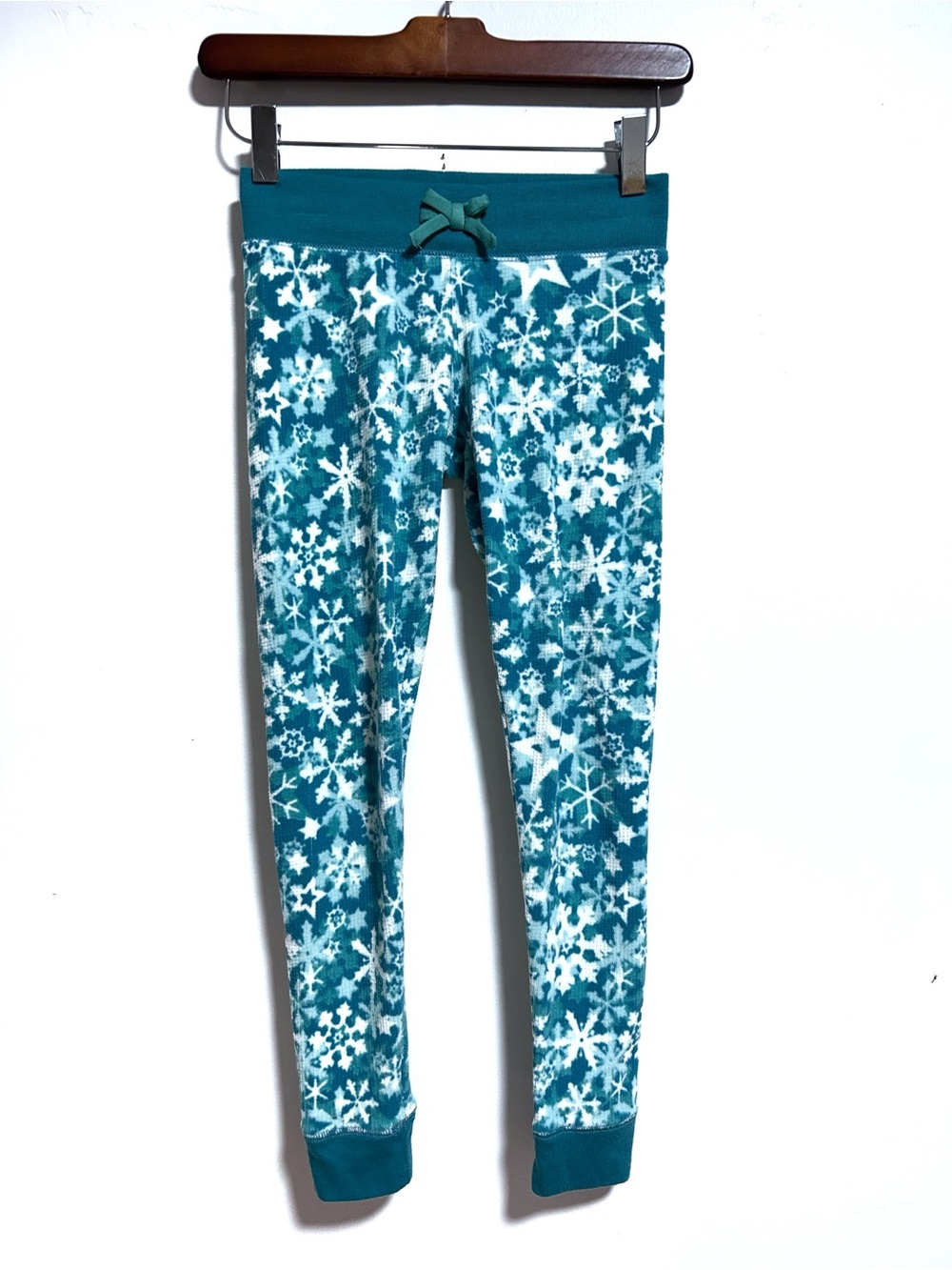 American Girl Pajama Pants Size Girl’s Medium M 10 Snowflakes